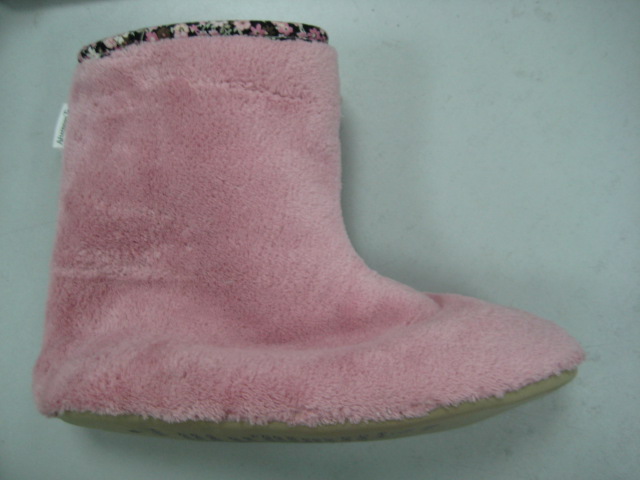 coral velvet  boots